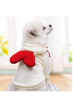 A.M Pet Clothes Dog Hoodie Sweater Coat, Warm Outfit Outerwear Cute Heart Shape Jacket for Pet Dogs Cats in Winter  - Image 2