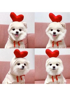 A.M Pet Clothes Dog Hoodie Sweater Coat, Warm Outfit Outerwear Cute Heart Shape Jacket for Pet Dogs Cats in Winter  - Image 5