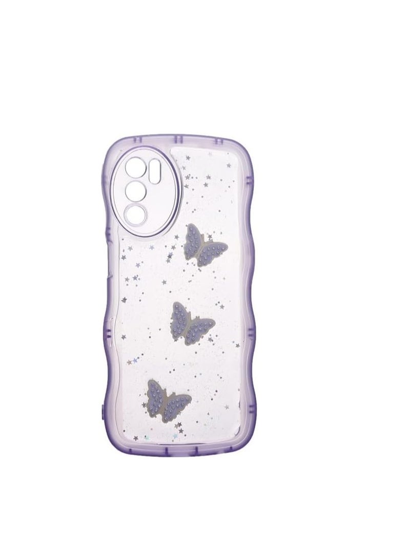 Shockproof Plastic Back Cover for Oppo A16 - Purple - Image 1