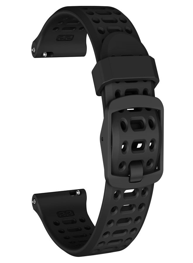 MYSNBKN 22mm Watch Starp for Coros Pace 3/ Apex 46mm/ Apex 2Pro/ Apex Pro Watch Strap, Replacement Strap Soft Silicone for Coros, 22MM - Image 1