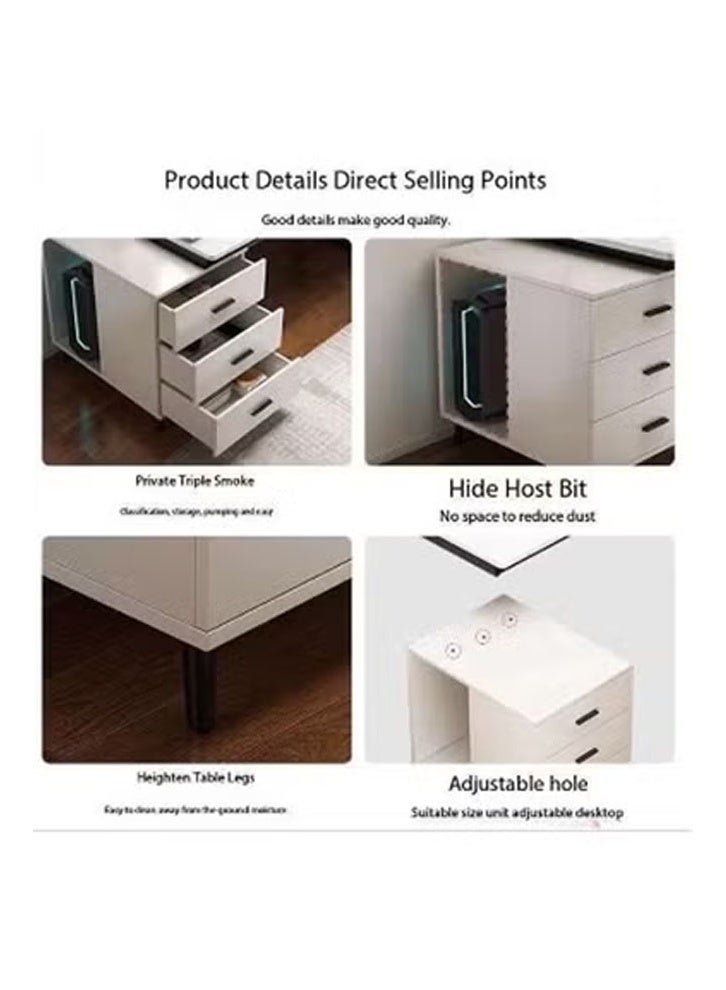 keke Computer and Multifunction Table Home Office Workstation 120 CM with 3 Drawers - Image 2