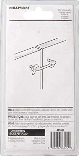 Hardware Essentials 851485 Hook and Eye Latch Zinc 6" - Image 3