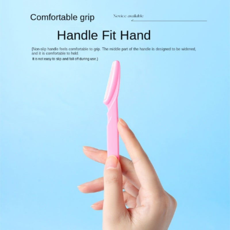 Eyebrow Trimmer Eyebrow Scraper Stainless Steel Blade Eyebrow Scraper Beauty Tool (Pack of 4) - Image 2