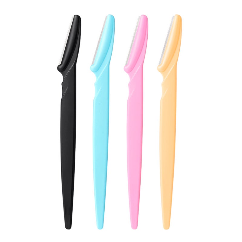 Eyebrow Trimmer Eyebrow Scraper Stainless Steel Blade Eyebrow Scraper Beauty Tool (Pack of 4) - Image 1