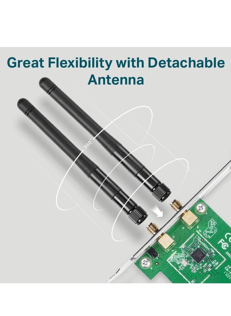 Arabest - Wifi Card (tl-wn881nd), Wireless Network Adapter Card for Pc - Image 1