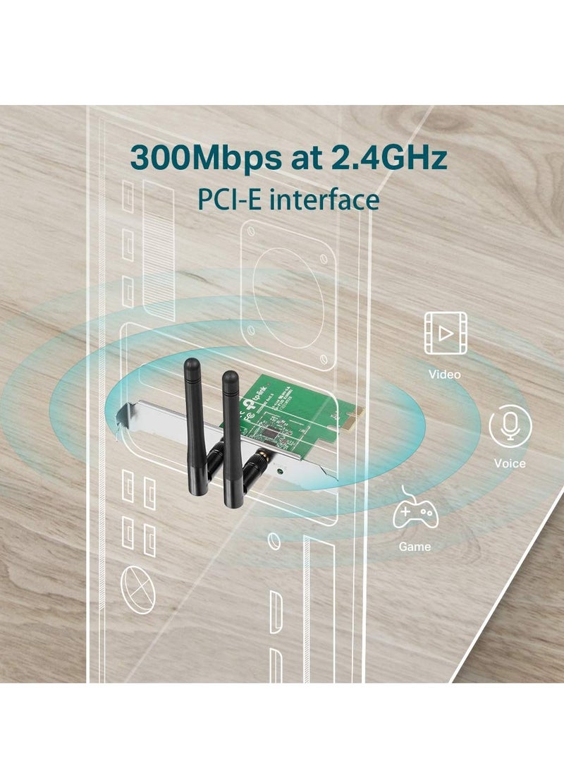 Arabest - Wifi Card (tl-wn881nd), Wireless Network Adapter Card for Pc - Image 1