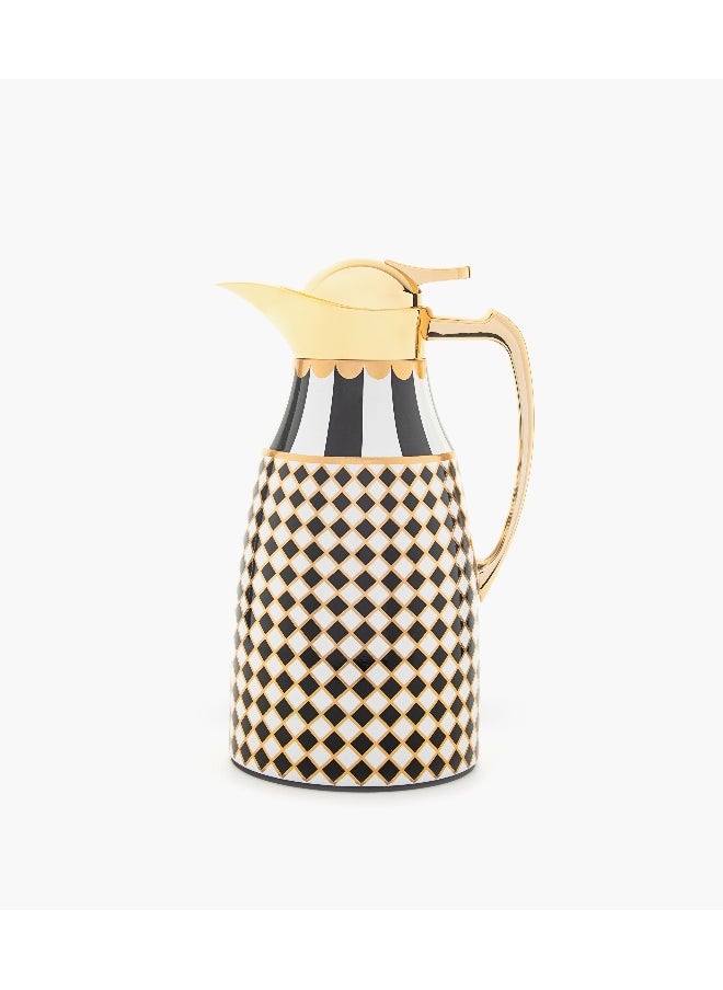 Roomours - Circus 1L Thermos Black And White/Gold - Image 1