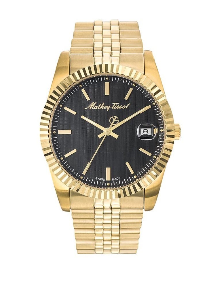 Mathey-Tissot Mathy III Quartz Black Dial Men's Watch H810PN - Image 1