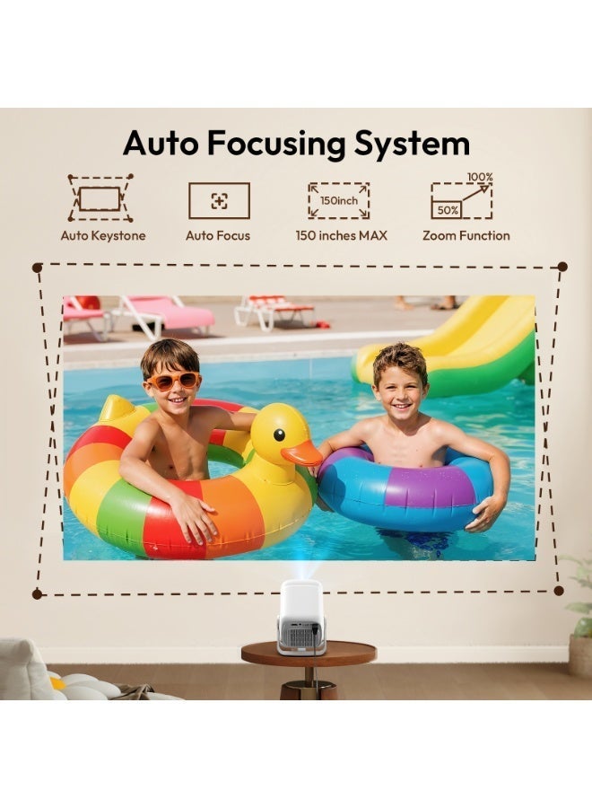 XGODY Netflix Official XGODY 500ANSI Projector  Android 13  Native 1080P FHD Auto Focus & Keystone Smart Android TV Home Cinema - Image 5