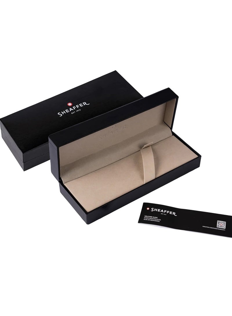 Sheaffer® 100 Glossy Black Ballpoint Pen With Chrome Trims - Image 5