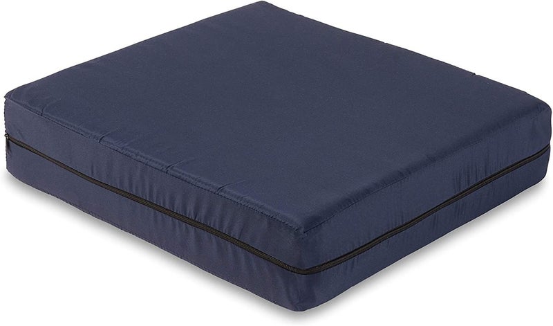 DMI Treated anti-rust metal DMI Cushion for Office Chairs, Wheelchairs, FSA HSA Eligible, Scooters, Kitchen or Car Seats for Support and Height while Reducing Stress on Back, Tailbone or Sciatica. Air & land transit compatible - Image 1