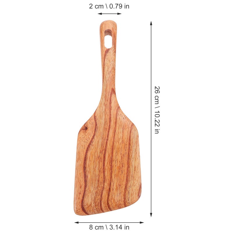Beechwood Spatula for Non Stick Pans Flipper Turner for Grilling and Frying - Image 3