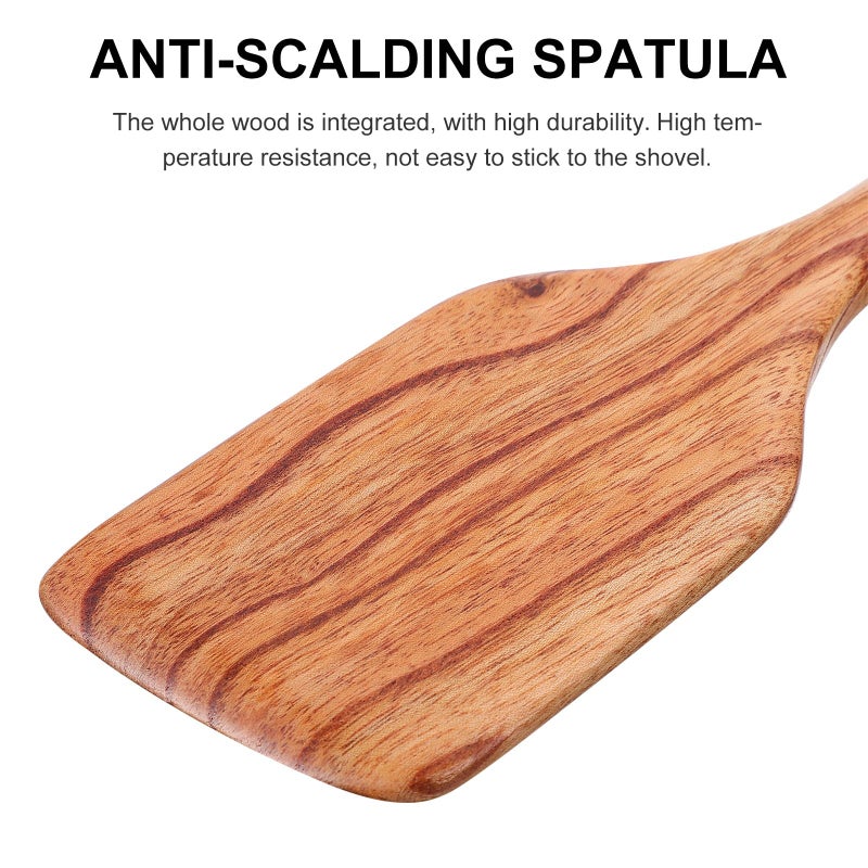Beechwood Spatula for Non Stick Pans Flipper Turner for Grilling and Frying - Image 4