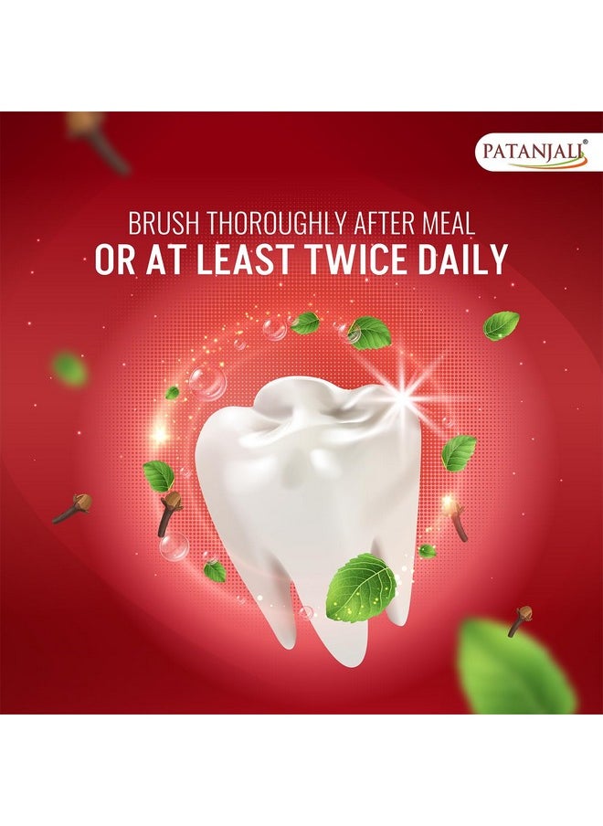 PATANJALI Dant Kanti Fresh Active Gel Toothpaste With Mint Crystal 300G, Makes Teeth Strong, Tightens Gums, Gives Cavity Free Smile  - Image 4