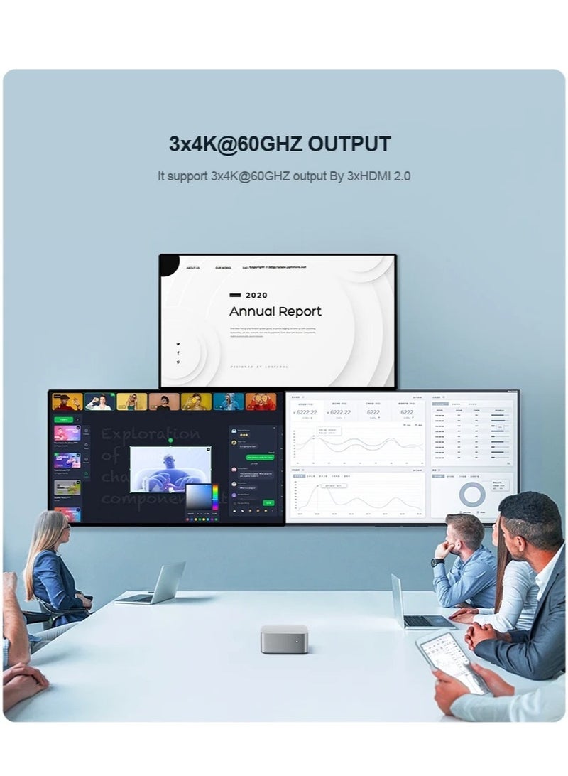 Generic T8 Plus Mini PC SSD Windows 11 Computer Dual LAN Three HD Firewall Server wifi 5(Intel Celeron N100 8G RAM, 128GB SSD) N100 8G 512G EU standard - Image 5