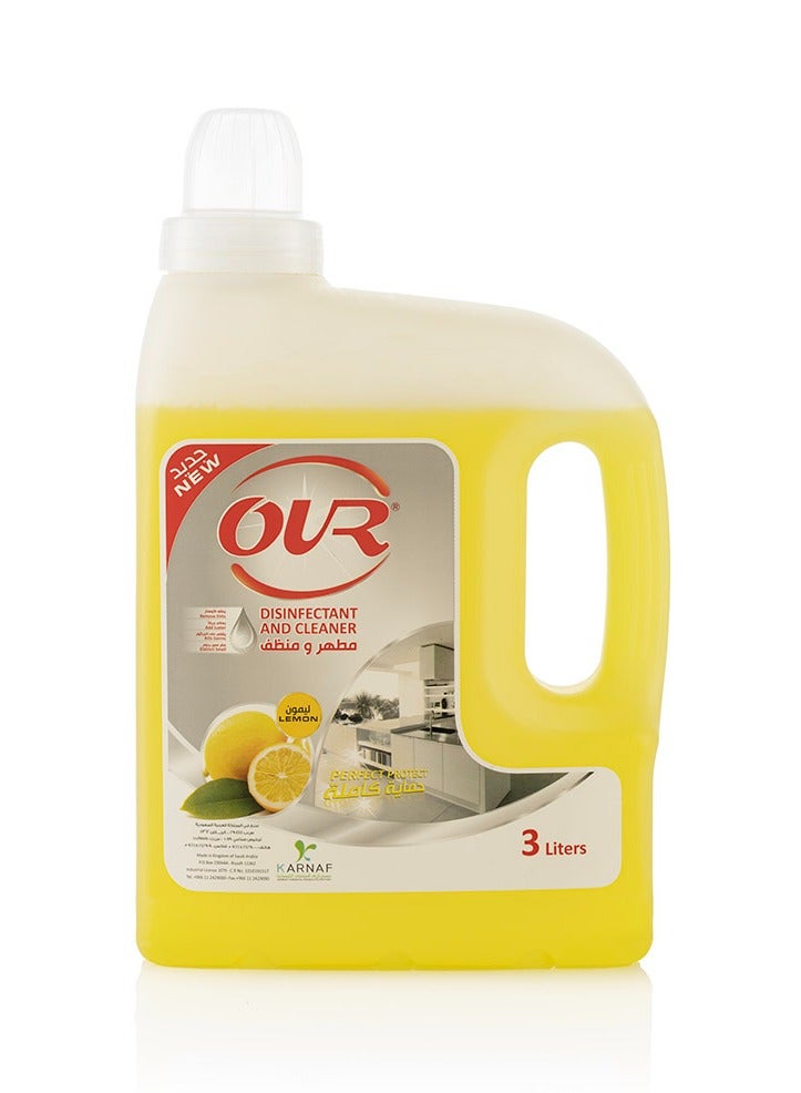 Disinfectant and CLEANER 3 Liters lemon