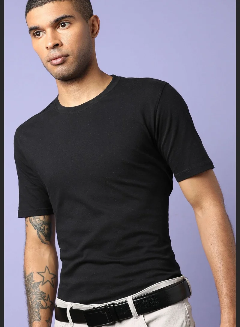 French Accent Casual Solid PU Leather Waist Belt For Men