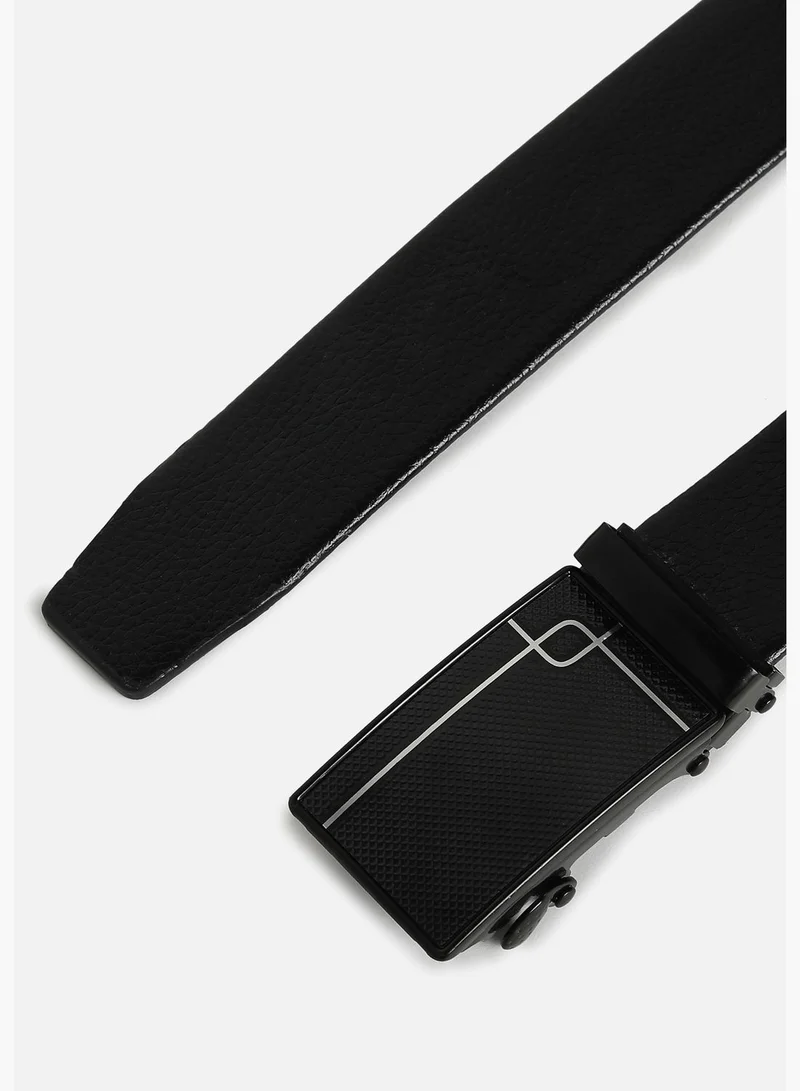 French Accent Casual Solid PU Leather Waist Belt For Men