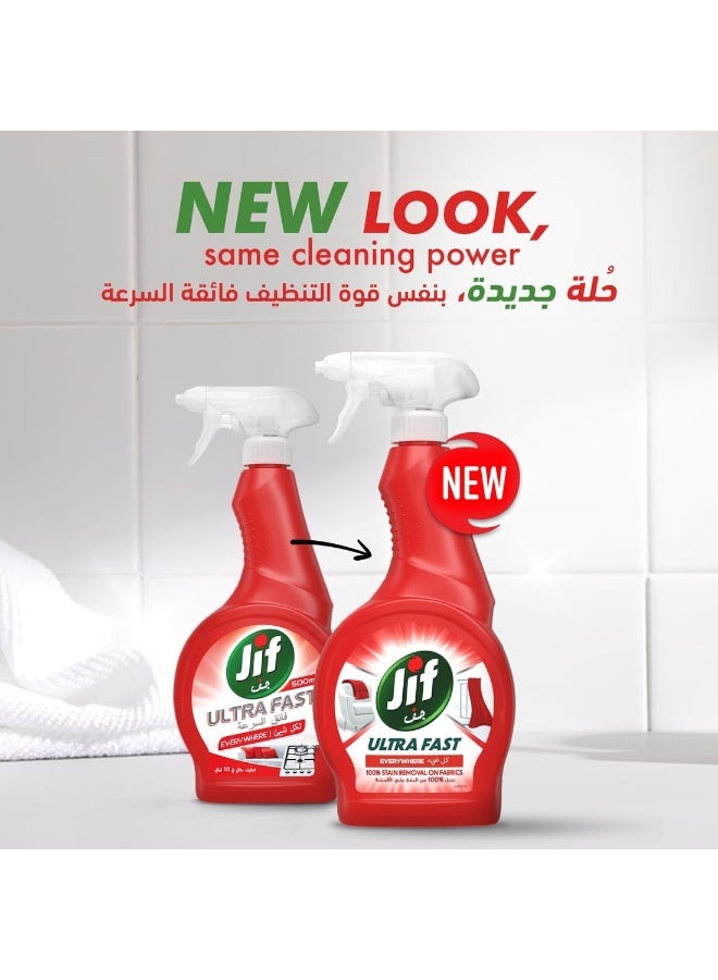 Jif Ultra Fast Cleaner Spray Everywhere 2 x 500ml - Image 3