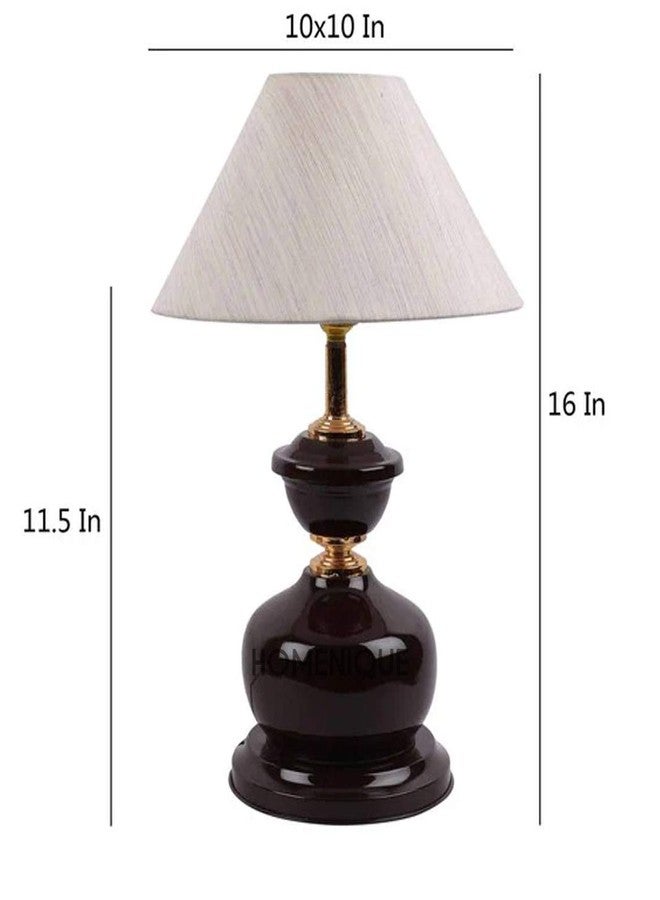 Homenique Traditional Rustic Farmhouse Table Lamps with Fabric Shade for Living Room Bedroom House Bedside Nightstand Home Office (Bulb not Included, Black) - Image 2