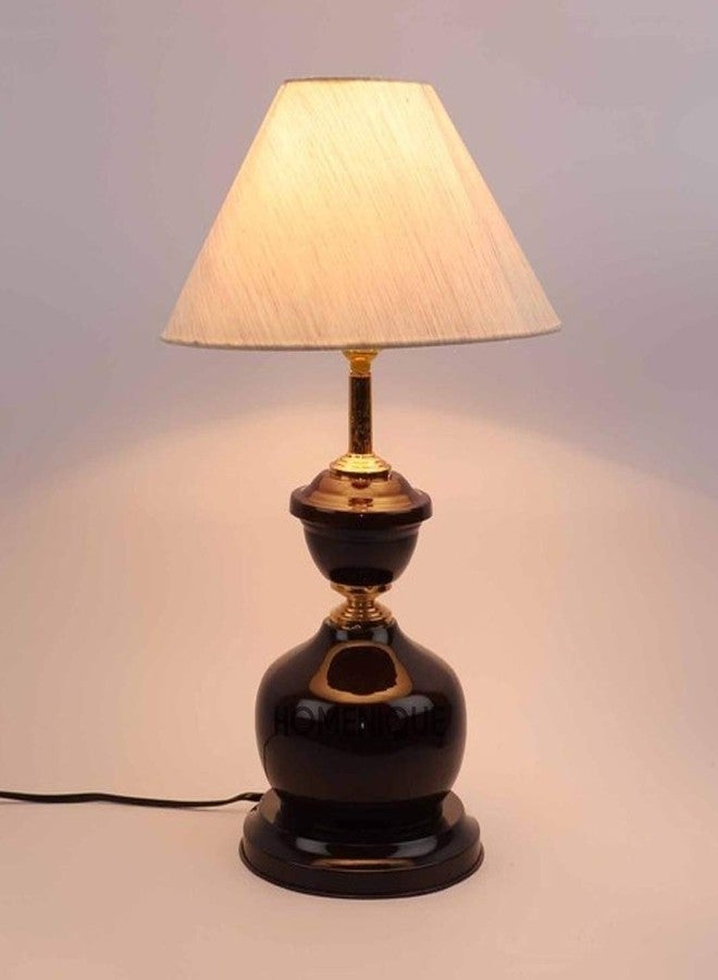 Homenique Traditional Rustic Farmhouse Table Lamps with Fabric Shade for Living Room Bedroom House Bedside Nightstand Home Office (Bulb not Included, Black) - Image 4