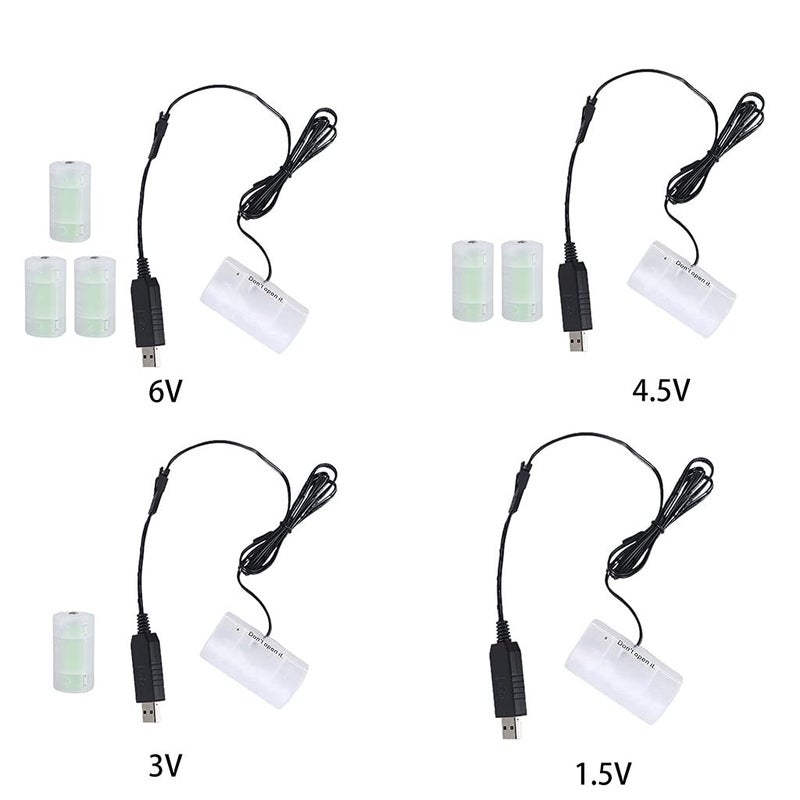 محول بطارية 6V نوع D إلى USB للساعات والألعاب والمصابيح والأجهزة - Image 4