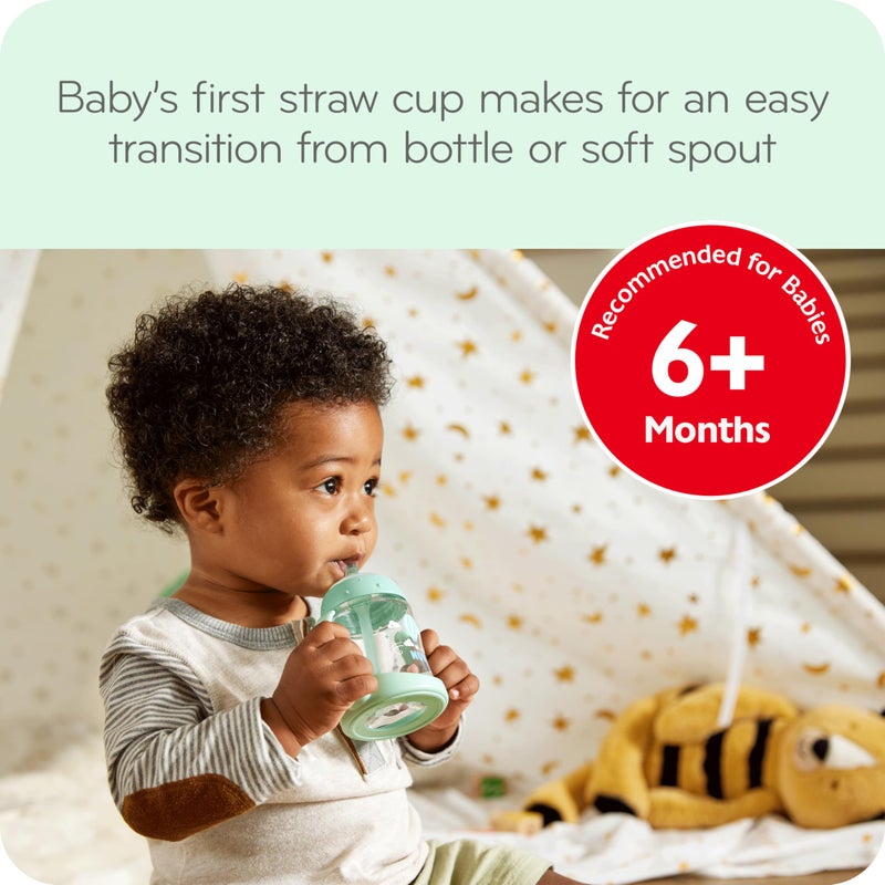 NUK Learner Straw Cup, 5oz, 2-Pack - Toddler Sippy Cup with Soft Straw for Easy Drinking, Suitable for Ages 6 Months and Up, Timeless Collection - Image 3