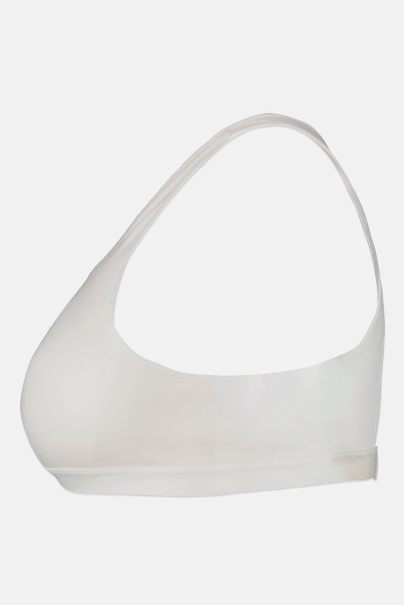 Nike Women Non Padded Sleeveless Training Sports Bra, White - Image 4