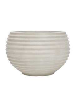 Sturdy Base Fiberglass Planter Sandy Beige 29 x 19cm GL8601D.15