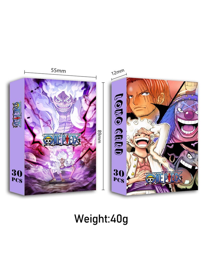 30-Piece Anime One Piece Photo Lomo Cards - Image 2