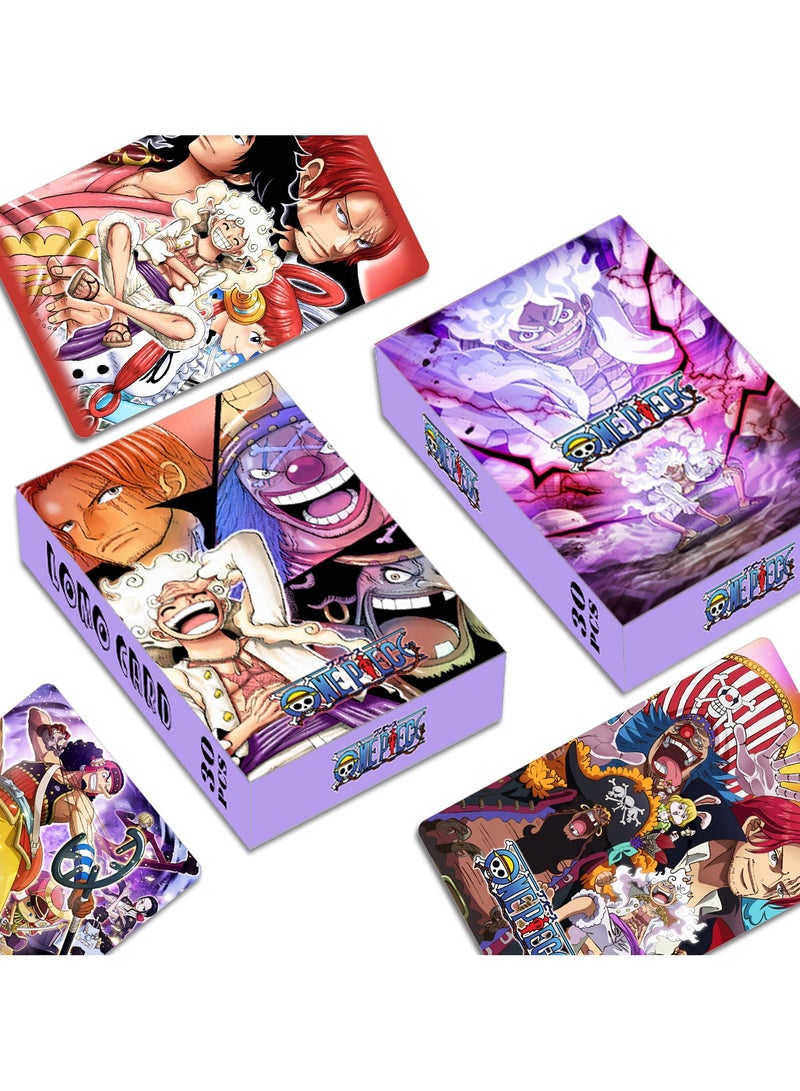 30-Piece Anime One Piece Photo Lomo Cards - Image 1