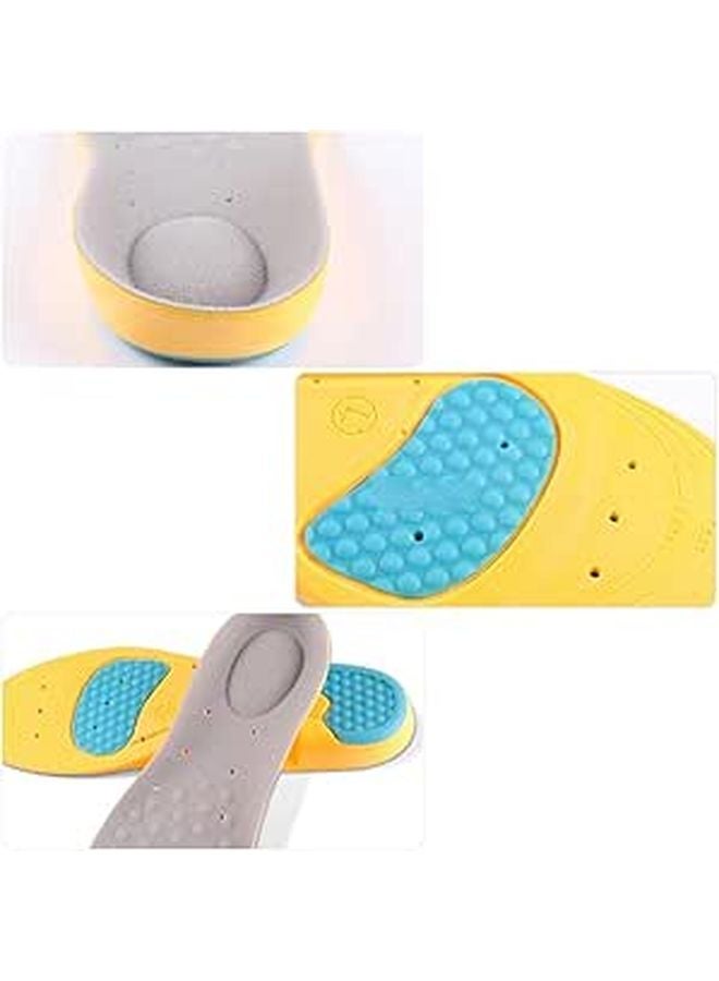 High Elastic Memory Foam Insoles Shock Absorbing Cushion Pads For Running Basketball Shoes Gray M Size 38 41 - Image 1