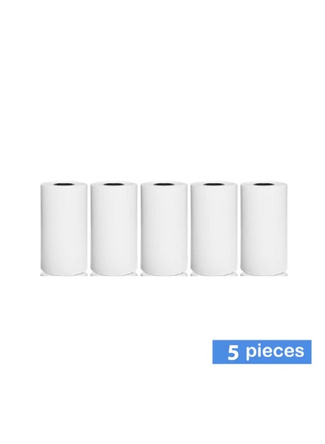 5-Pack Thermal Paper Rolls for Mini Printer - Image 1