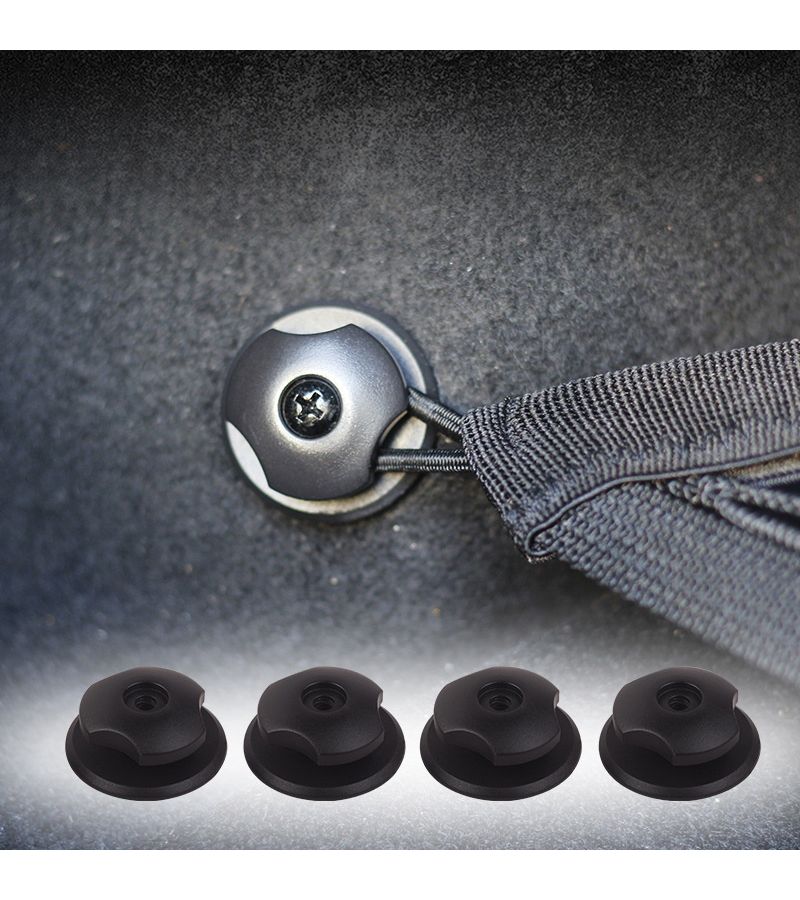 Black 4pcs Luggage Net Trunk Hooks With 3 Installation Methods Practical Car Modification Tools - Image 3