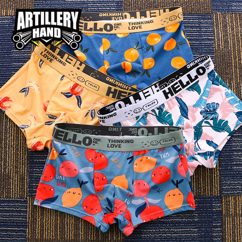 Firecracker Printed Boxer Men'S Underwear Men'S Underwear Mid-Waist Boxer Briefs Boxer Briefs National Trend Sports One-Piece Drop Shipping - Image 2