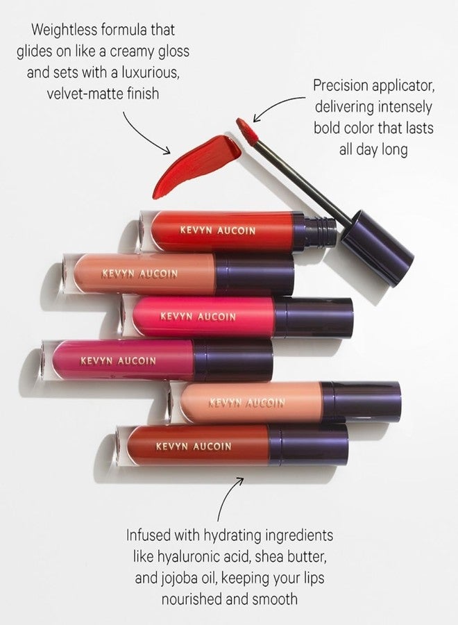 Kevyn Aucoin Velvet Lip Paint, Expressive color: All-day matte lip color coverage. Smudge proof, ultra-pigmented, quick dry makeup, weightless formula - Image 5