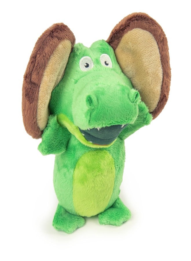 جو دوج لعبة غودوغ فليبس غاتور-مونكي القطيفة الصامتة للكلاب، بتقنية حماية من المضغ - أخضر، كبير - Image 2