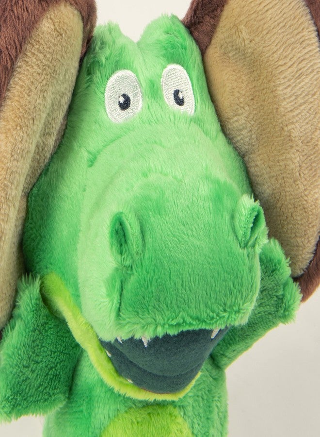 جو دوج لعبة غودوغ فليبس غاتور-مونكي القطيفة الصامتة للكلاب، بتقنية حماية من المضغ - أخضر، كبير - Image 3