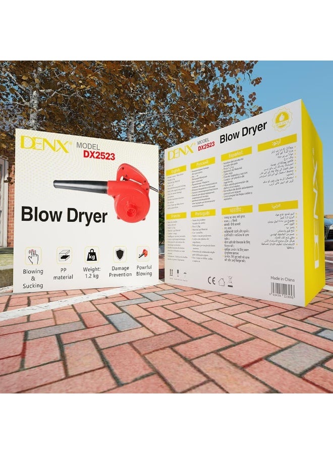 Denx Electric Blower/Vacuum, 13,000 r/min Single Speed, with Collection Bag, Dual Function, for Home & Garden,Powe 700W - Image 3