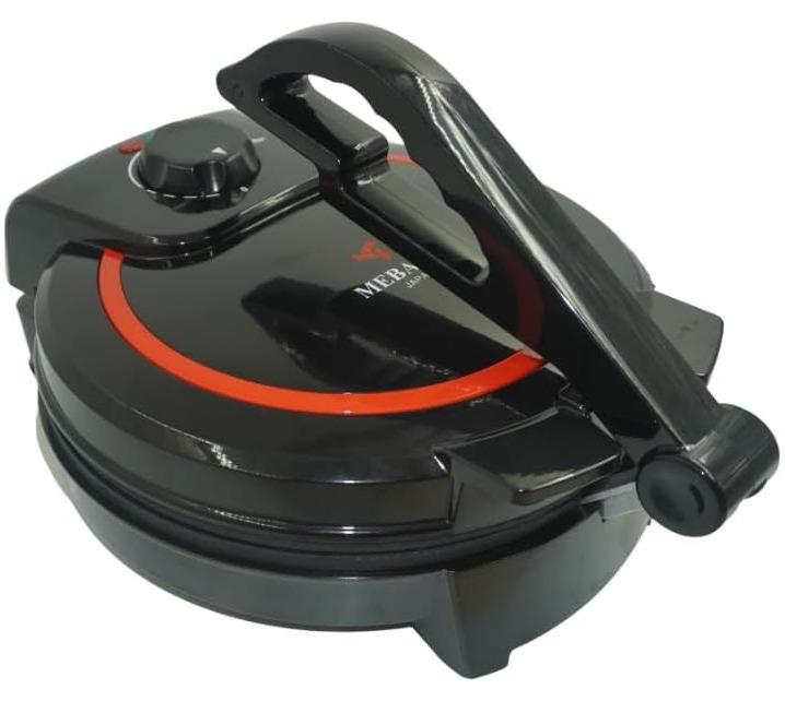 MEBASHI Electric Non-Stick Dosa/Roti Maker – 1600W Multi-Function Crepe, Omelette, and Dosa Maker with Plastic Press Handle (ME-RM101P)