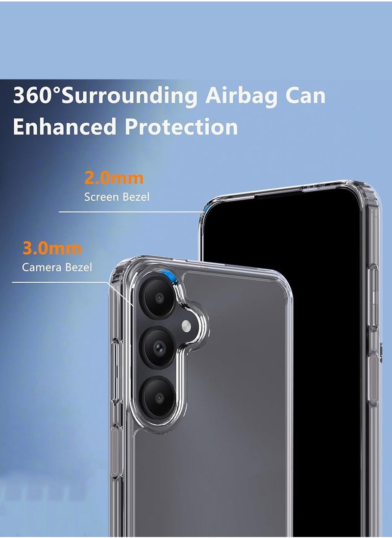 CHAPPELINE - Samsung Galaxy A26 5G 2025 AIRBAG CASE Series Premium Transparent Airbag Shockproof Anti-Yellowing with Iron Plate Case Cover - Clear - Image 1