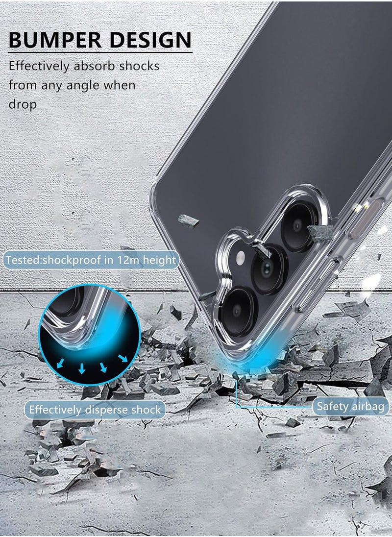 CHAPPELINE - Samsung Galaxy A26 5G 2025 AIRBAG CASE Series Premium Transparent Airbag Shockproof Anti-Yellowing with Iron Plate Case Cover - Clear - Image 1