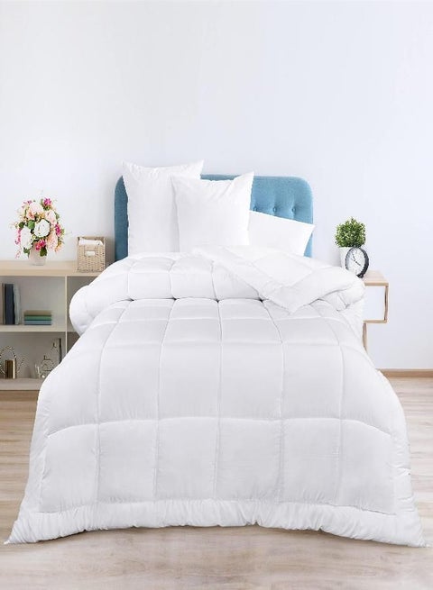Utopia Bedding All Season Down Alternative Quilted California King Comforter - Duvet Insert with Corner Tabs - Machine Washable - Bed Comforter - White
