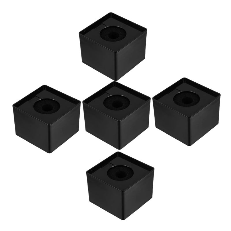 5 Pcs Square Microphone Flag Portable Cube Shaped Logo Station Lightweight Sturdy Design - Image 2