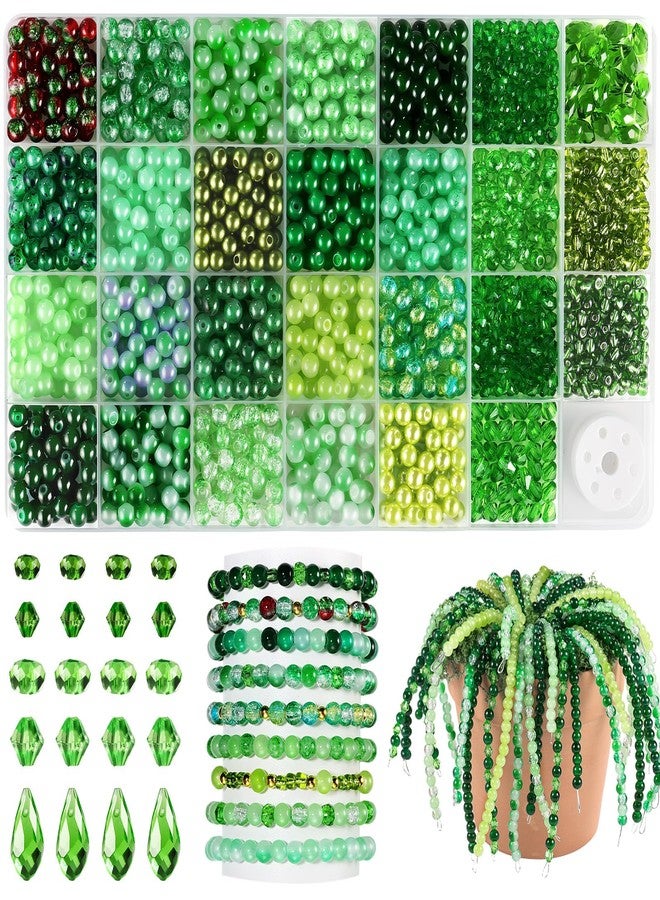 Funtopia Green Glass Beads - Image 1