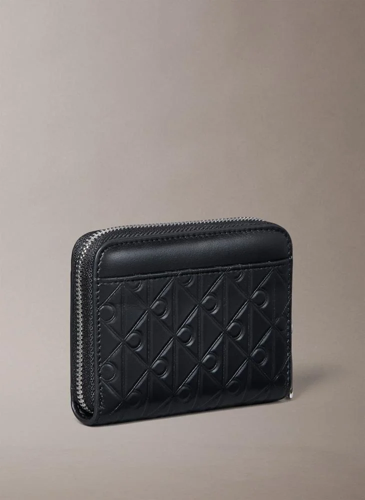 CALVIN KLEIN Emossed Aop Medium Zip Around Wallet