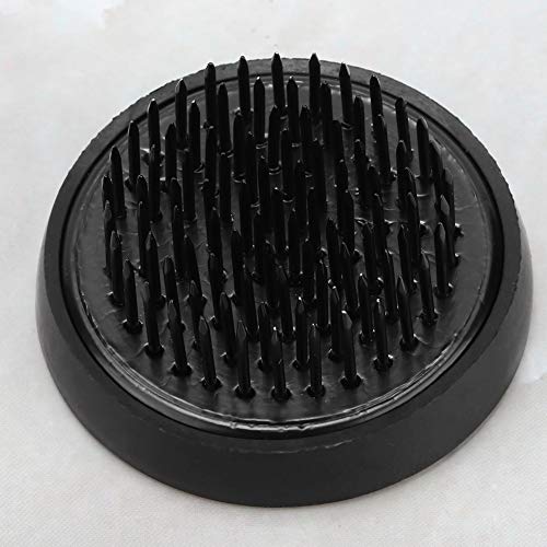 TOPINCN Round Black Kenzan Flower Arranger Pin Frog, 46mm Diameter with Rubber Gasket for Ikebana Floral Arrangement - Image 5