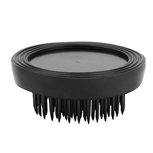 TOPINCN Round Black Kenzan Flower Arranger Pin Frog, 46mm Diameter with Rubber Gasket for Ikebana Floral Arrangement - Image 3