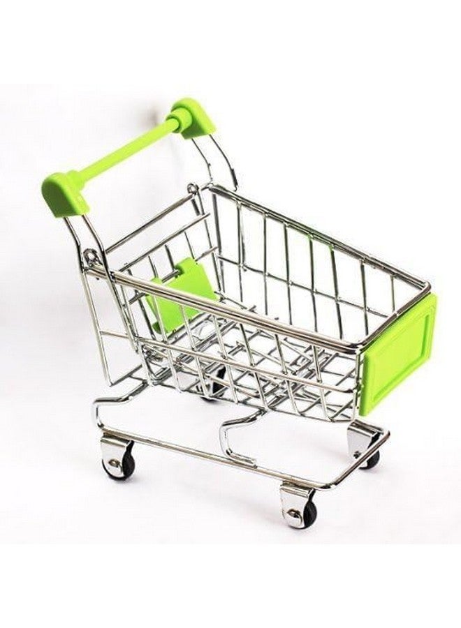 KRAFTMASTERS¬Æ1PCS Mini Shopping Trolley Supermarket Handcart Shopping Utility Cart Mode Storage Toy (Color as per Availability) - Image 5