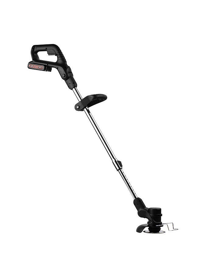 Generic - 24V Telescopic Handheld Cordless Grass Trimmer Electric Lawn Mower 7500mAh Rechargeable Battery Fast Charger Multi Function Power String Trimmer with Plastic/ Stainless Steel Blade, Circular Saw Blade - Image 1